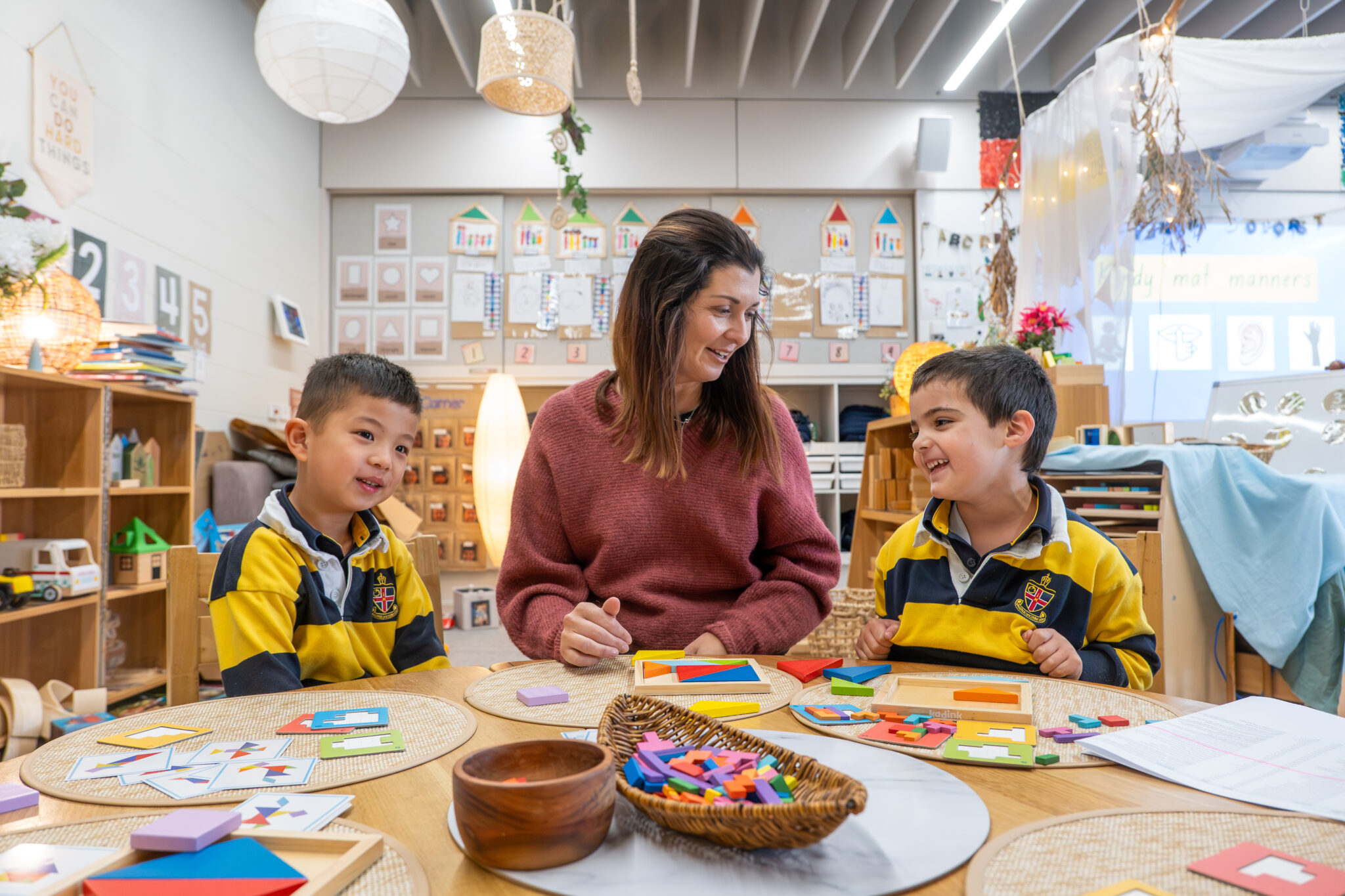 Teacher with ELC students