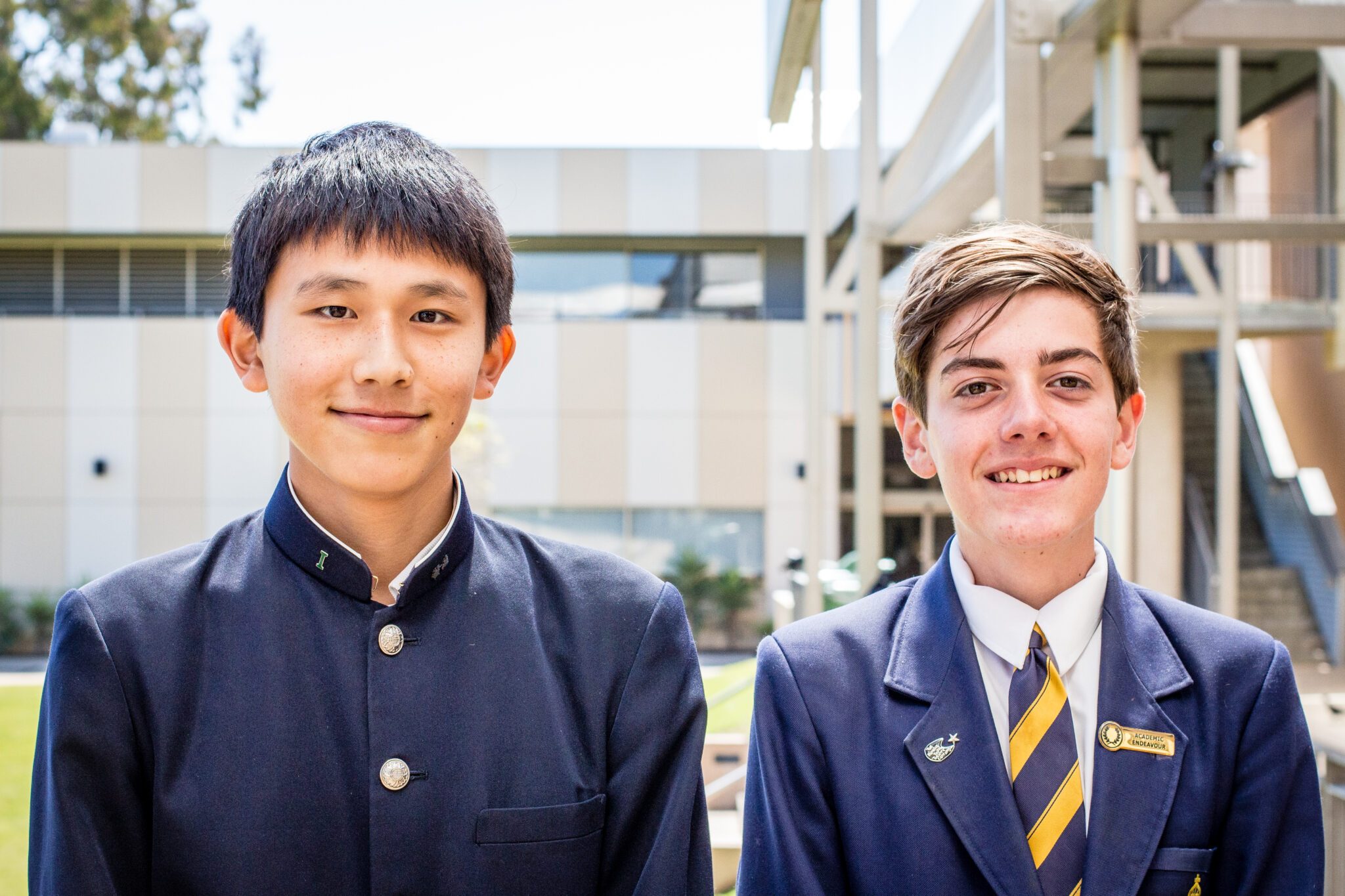 A Christ Church student with their Japanese exchange 