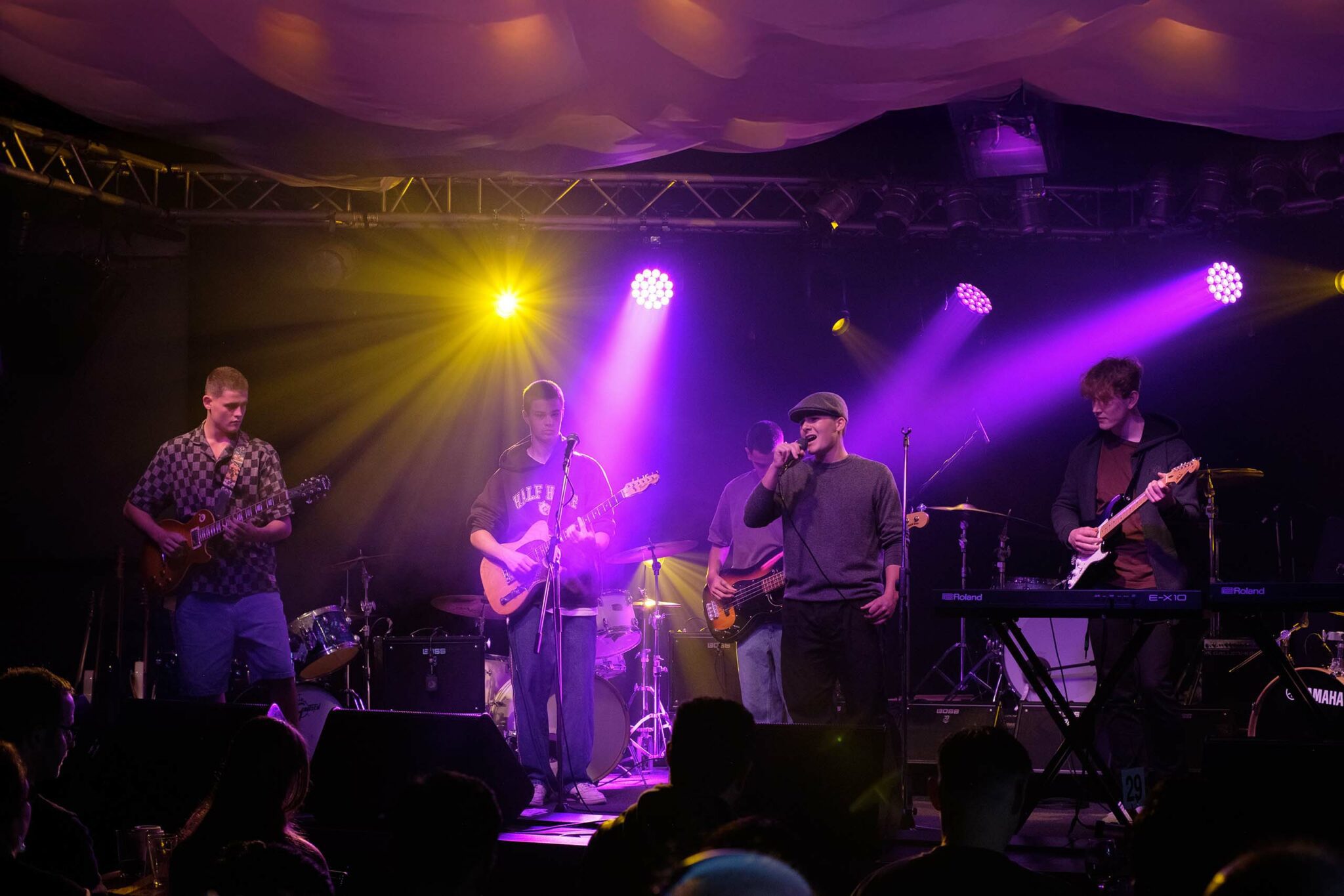 Senior School students performing at a concert